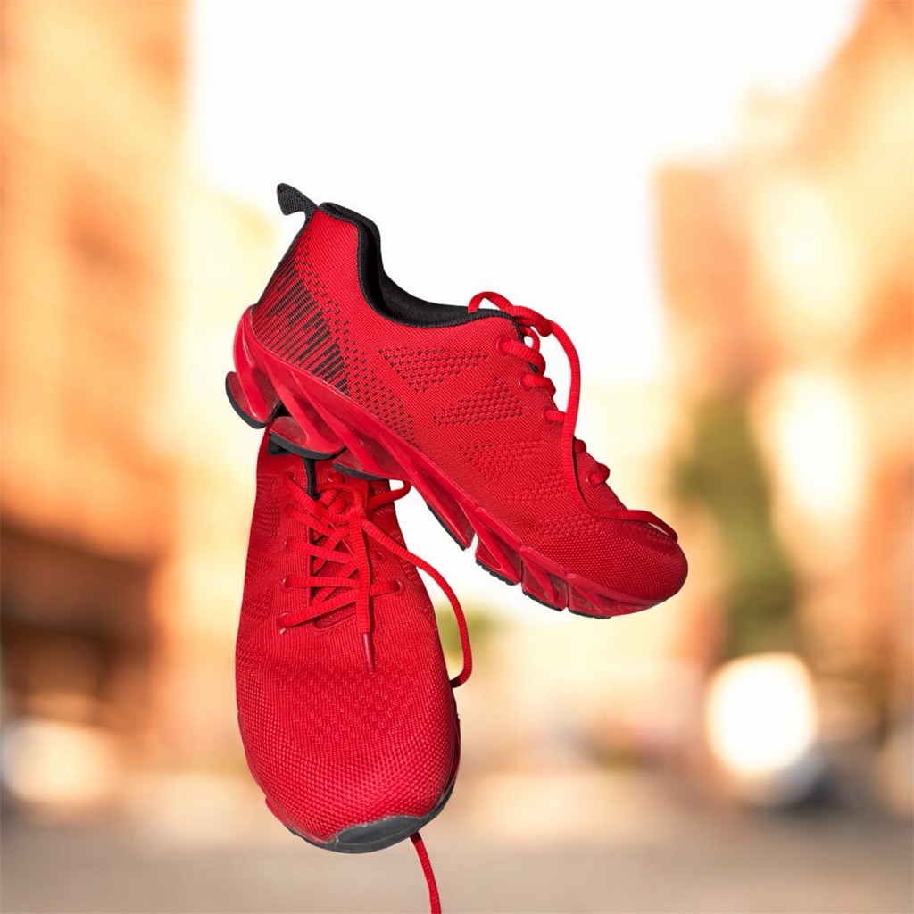 SportTek Mens Red Athletic Shoes